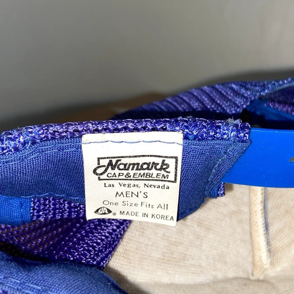 Vintage 'Spirit of America' Airlines Hat Cap Trucker 80s 90s Namark Caps Mesh